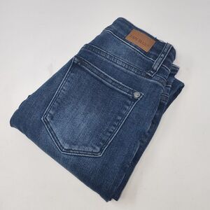 Judy Blue Jeans Women‎ 1/25 *23x27* Dark Blue Skinny Fit Stretch Raw Hem JB88425